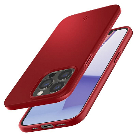 Чехол для iPhone 13 Pro пластиковый тонкий Spigen Thin Fit красный