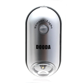 Светильник мини настенный с датчиком движения Dooda серебристый