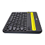 Клавиатура беспроводная Bluetooth для планшетов, смартфонов и ПК Logitech K480 универсальная черная