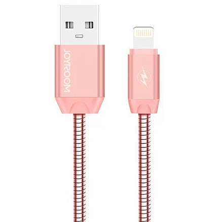 Кабель USB - Lightning для зарядки iPhone 1 м Joyroom S-M322 розовое золото