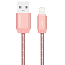 Кабель USB - Lightning для зарядки iPhone 1 м Joyroom S-M322 розовое золото