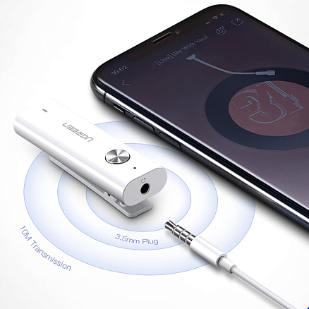 Bluetooth аудио адаптер (ресивер) разъем 3,5 мм aptX Ugreen CM110 с громкой связью