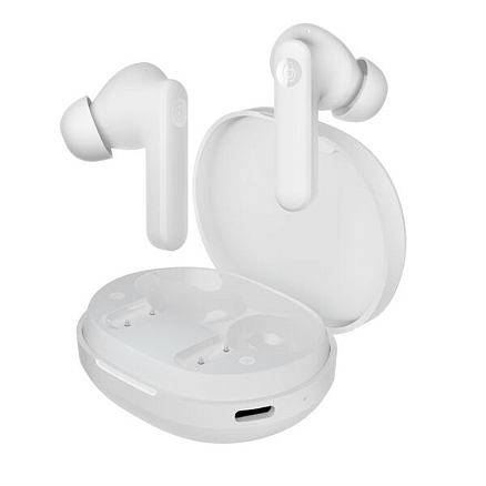 Наушники TWS беспроводные Haylou MoriPods ANC вакуумные с микрофоном и активным шумоподавлением белые