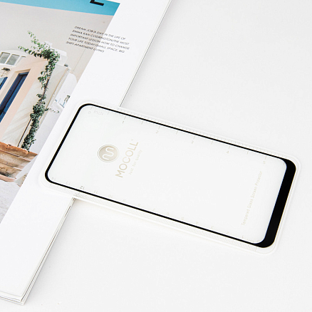 Защитное стекло для Samsung Galaxy A33 5G, A32 5G, M32, A31, M21, M31, A50, A20, A30, A30s на весь экран противоударное Mocoll Storm 2.5D черное
