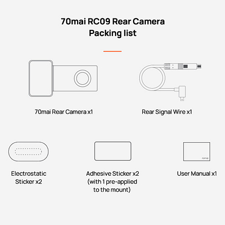 Видеорегистратор Xiaomi 70mai Dash Cam A400 + камера заднего вида RC09 серый