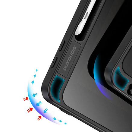 Чехол для iPad 10.2 2020, 2021 гибридный - книжка Dux Ducis Magi черный