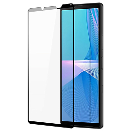 Защитное стекло для Sony Xperia 10 III на весь экран противоударное Dux Ducis 10D черное