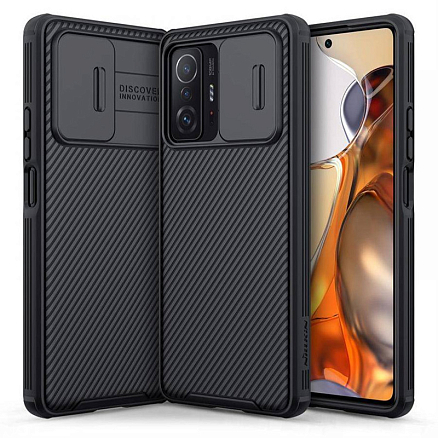 Чехол для Xiaomi 11T, 11T Pro гибридный Nillkin CamShield Pro черный