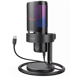 Микрофон для стрима с поп-фильтром Fifine A9 черный