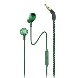 Наушники JBL Live 100 вакуумные с микрофоном зеленые