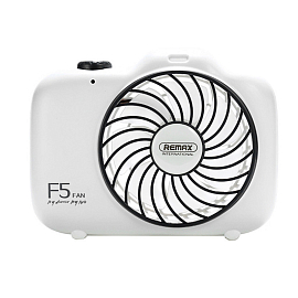 Мини вентилятор портативный Remax F5 белый