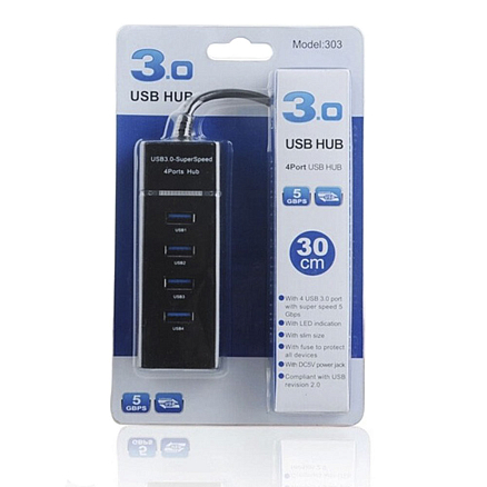 USB 3.0 HUB (разветвитель) на 4 порта