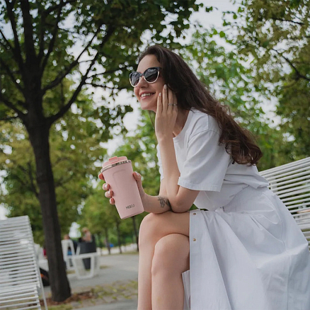 Термокружка Miku TH-MG-510 510 мл розовая