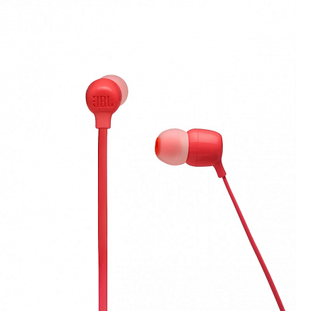 Наушники беспроводные Bluetooth JBL Tune 125BT вакуумные с микрофоном и пультом красные