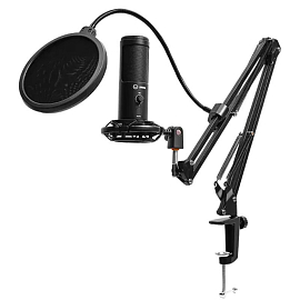 Микрофон для стрима с поп-фильтром Lorgar Voicer 931 черный