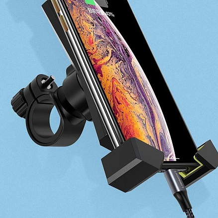 Держатель на руль велосипеда или мопеда для телефона до 6.5 дюйма Ugreen LP181 черный