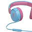 Наушники для детей JBL JR310 накладные складные розово-голубые
