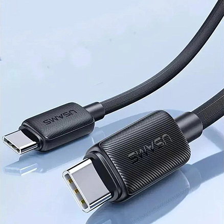 Кабель Usams US-SJ691 USB Type-C - USB Type-C (1 м, черный)