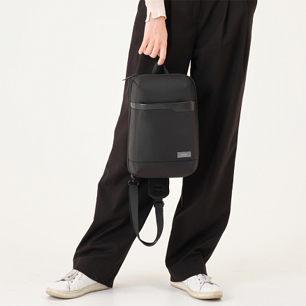 Рюкзак однолямочный Sigma Cross Body с отделением для планшета до 11 дюймов черный