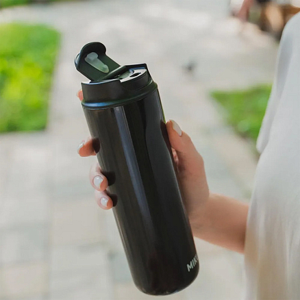 Термокружка с френч-прессом Miku TH-MGFP-480 480 мл черная