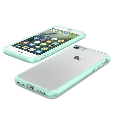 Чехол для iPhone 7, 8 гибридный Spigen SGP Ultra Hybrid прозрачно-мятный