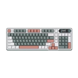 Клавиатура беспроводная Bluetooth Royal Kludge RK-S98 RK Brown механическая с подсветкой игровая бело-голубая