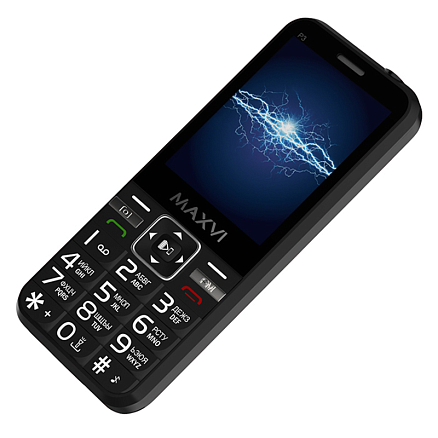 Мобильный телефон Maxvi P3 черный