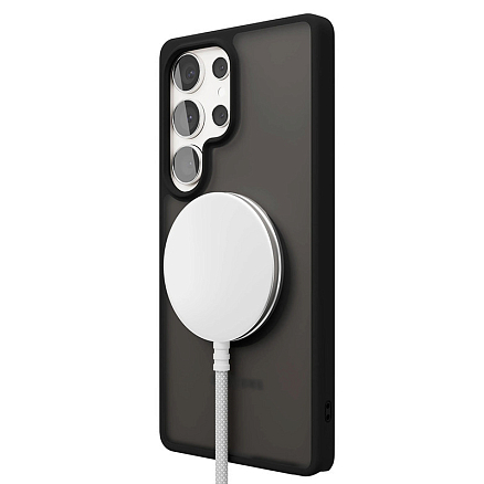 Чехол для Samsung Galaxy S25 Ultra гибридный VLP LITE Haze MagSafe прозрачно-черный