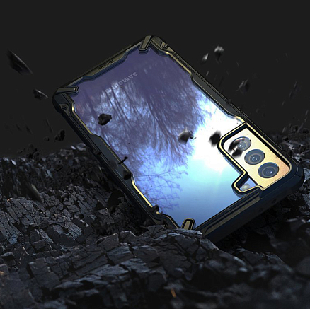 Чехол для Samsung Galaxy S21 гибридный Ringke Fusion X черный