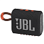 Портативная колонка JBL Go 3 с защитой от воды черно-оранжевая
