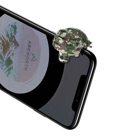 Триггеры (джойстик) для телефона Baseus Level 3 Helmet GA03 (2 кнопки) камуфляж серый