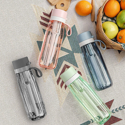 Бутылка для воды спортивная с фильтром Philips GoZero Everyday AWP2731 660 мл серая