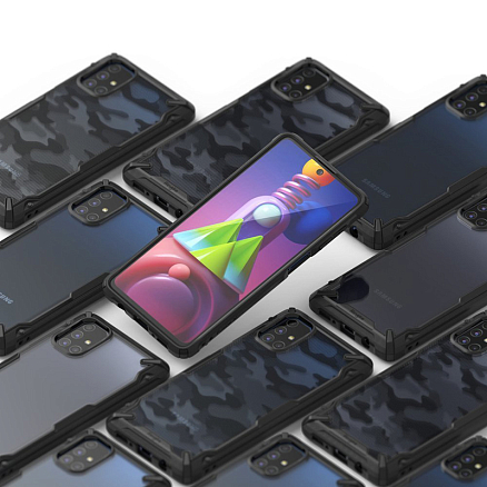 Чехол для Samsung Galaxy M51 гибридный Ringke Fusion X черный