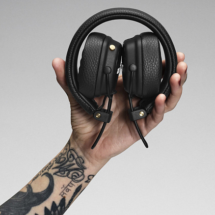 Наушники беспроводные Bluetooth Marshall Major III накладные с микрофоном черные