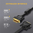 Кабель DVI-D - DVI-D (папа - папа) длина 1,5 м Ugreen DV101 черный