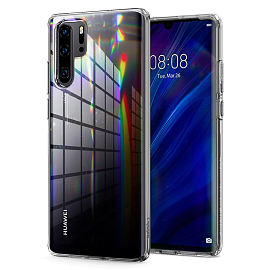 Чехол для Huawei P30 Pro гелевый ультратонкий Spigen SGP Liquid Crystal прозрачный