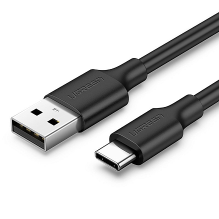 Кабель Type-C - USB длина 0,5 м 3A Ugreen US287-60115 (быстрая зарядка QC 3.0) черный