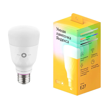 Умная лампочка светодиодная Яндекс Алиса YNDX-00010 белая