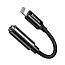 Переходник Lightning - 3,5 мм (папа - мама) 15 см Baseus L3.5 черный