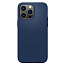 Чехол для iPhone 14 Pro Max силиконовый Spigen Silicone Fit MagSafe синий