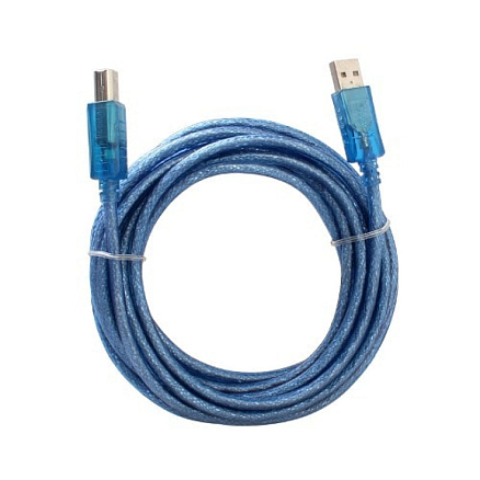 Кабель USB 2.0 - USB В для подключения принтера или сканера 5 м Dtech CU0097
