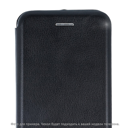 Чехол для Xiaomi Redmi Note 9 кожаный - книжка GreenGo Smart Diva черный