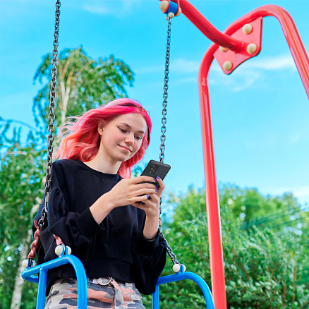 Чехол для Samsung Galaxy A53 пластиковый тонкий Spigen Thin Fit черный