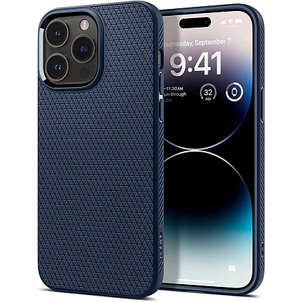Чехол для iPhone 14 Pro Max гелевый Spigen Liquid Air синий