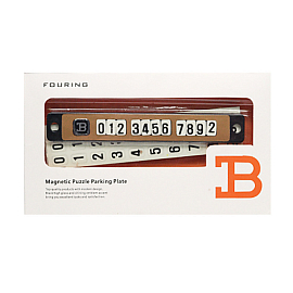 Автовизитка на присосках золотистая