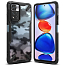 Чехол для Xiaomi Redmi Note 11 Pro+ гибридный Ringke Fusion X Design Camo со светящимися вставками черный