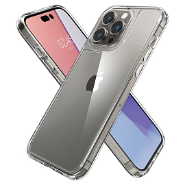 Чехол для iPhone 14 Pro гибридный Spigen Quartz Hybrid прозрачный