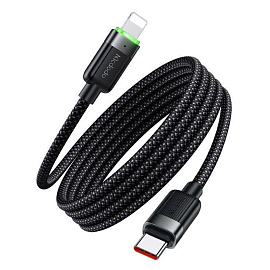 Кабель Type-C - Lightning для зарядки iPhone 1,2 м 36W магнитный органайзер McDodo CA-2010 (быстрая зарядка) черный