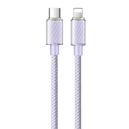 Кабель Type-C - Lightning для зарядки 1,2 м 3А 36W плетеный McDodo CA-3662 (быстрая зарядка PD) фиолетовый