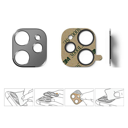 Защитная крышка на камеру iPhone 11 Ringke Camera Styling черная